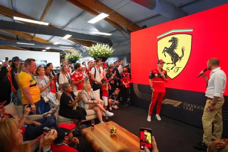 Ferrari Cars in the Paddock